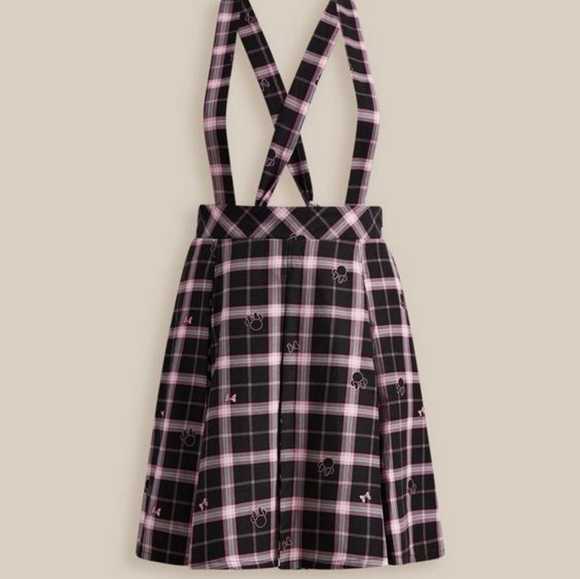 Torrid | NWT Disney Mini Mouse "Dress-Alls" in Pink Plaid and Checkers | Size 1X - Picture 4 of 7